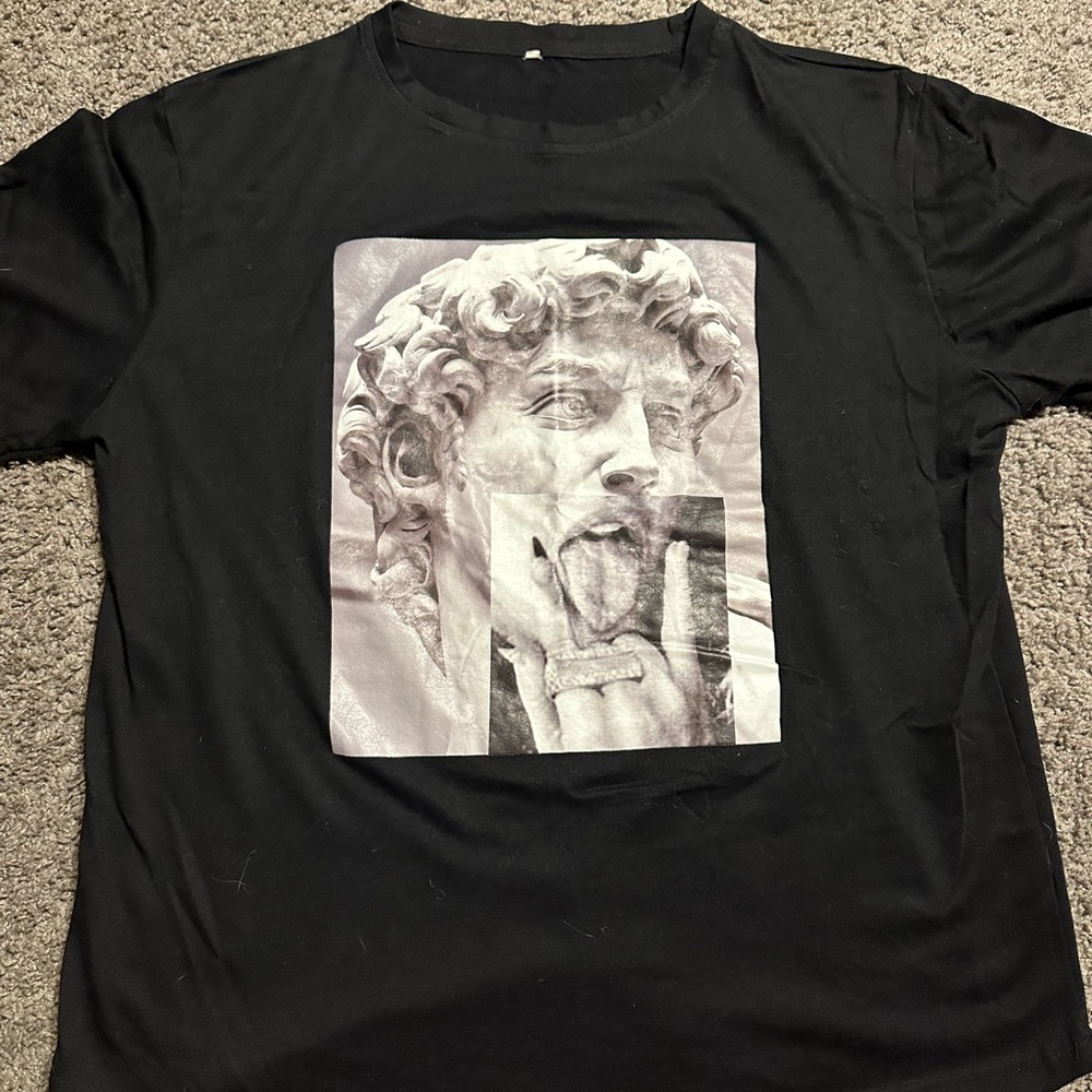 One sided graphic shirt